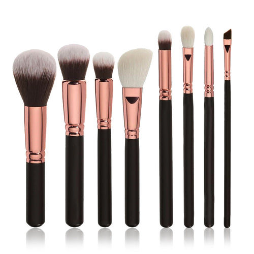 8pc Pro Toothbrush Shaped Eyebrow Foundation Power Face Eyeliner Lip Oval Cream Puff Brushes Makeup Beauty Tools  J4U66