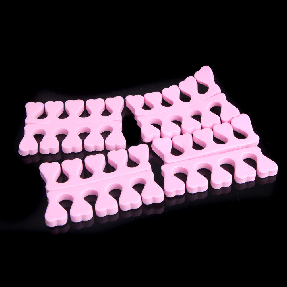 pcs health peach heart soft finger toe separators nail art tool pink J4U66