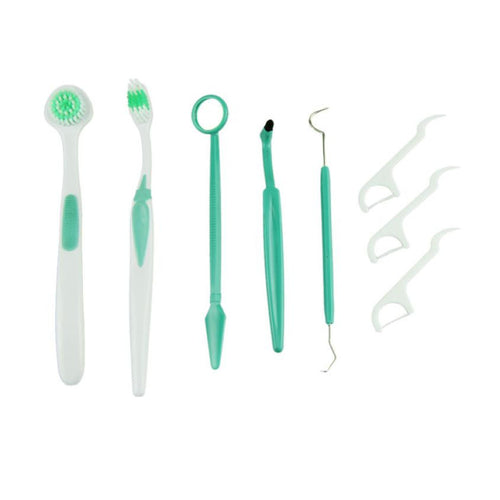 8in1 Oral Dental Care Tooth Brush Kit Floss Stain Tongue Picks Teeth Denticlean Hygiene Products PTSP Voberry J4U66