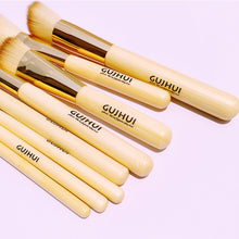 8pc Professional Makeup Brushes Set Bamboo Superior Soft Cosmetic Eyeshadow Foundation Concealer Make up Brush Set Jimashop J4U66