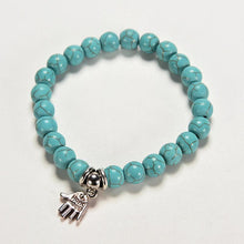 9 Styles Silver Plated DIY Animal Elasticity Charm Bracelet Women Jewelry Pendant Turquoise Bead Bracelet & Bangles J4U66