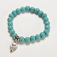 9 Styles Silver Plated DIY Animal Elasticity Charm Bracelet Women Jewelry Pendant Turquoise Bead Bracelet & Bangles J4U66