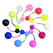 90Pcs Mixed Acrylic Stainless Steel Tragus Bar Lip Button Navel Rings Body Piercing Jewelry J4U66