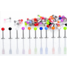 90Pcs Mixed Acrylic Stainless Steel Tragus Bar Lip Button Navel Rings Body Piercing Jewelry J4U66