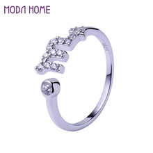 sterling silver rings for women men lovers 12 zodiac star signs horoscope shaped adjustable open ring jewelry J4U66