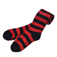 930 #1 Amazing Women Stocking Contrast Color 14 Stripped Thigh High Stockings J4U66