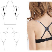 9Pcs Silicone bra Click Bra Clip Buckles Shadow-Shaped Wedding Bra Straps Conceal Clear cleavage Bra extender Holders J4U66
