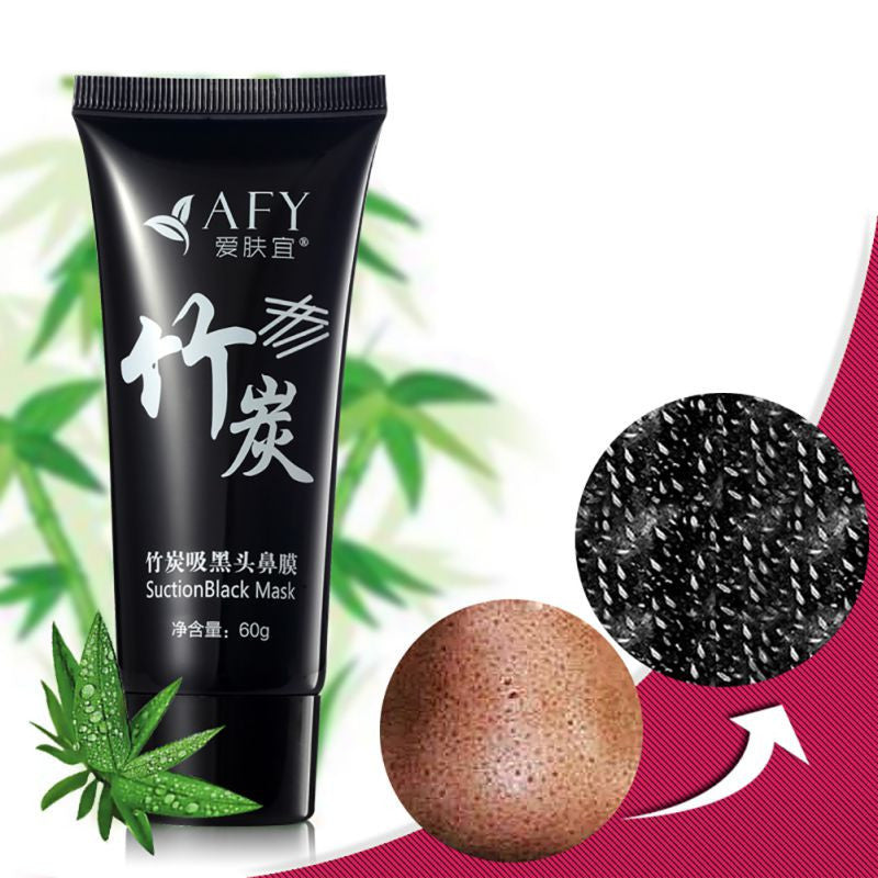 skin care suction black mask bamboo charcoal blackhead remover nose face facial mask tearing peeling shrink pores J4U66