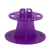 Acrylic Makeup Brush Holder Stand Drying Brush Cosmetic Shelf Rack Toothbrush 6 Hole Oval Makeup Brush OrganizerJFY66