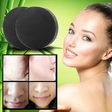 activated charcoal crystals handmade soap face skin whitening soap for remove blackhead and oil control washing J4U66