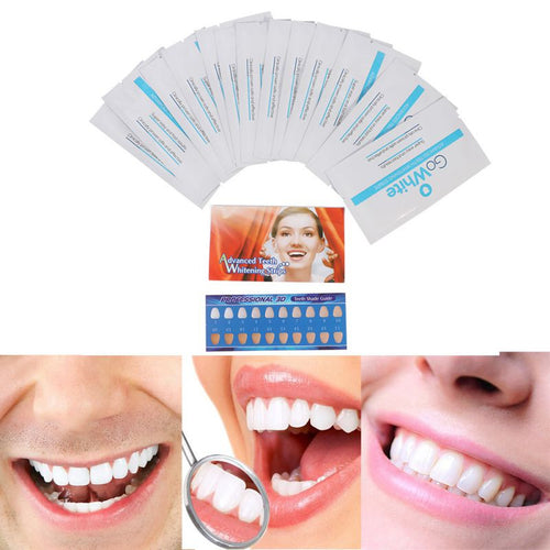 Advanced 3D Ultra White RoutineTeeth Whitening 14 Pairs Strips Dental Bleaching Instrument J4U66
