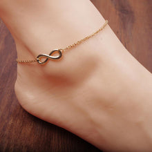 Alloy 8 Shape Foot Feet Ankle Chain Anklet Women Girl Charm Jewelry  J4U66
