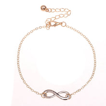 Alloy 8 Shape Foot Feet Ankle Chain Anklet Women Girl Charm Jewelry  J4U66