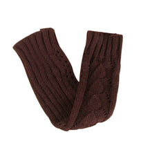 Amazig Long Mitten Gloves Women Knitted Arm Fingerless Gloves Solid Color FunS29 J4U66