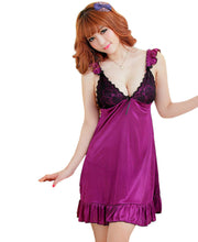 Amazing Women Ladies Sexy Lingerie Nightgown Babydoll Sleepwear Lace Pajamas Night Wear Strap Lace Nightdress J4U66
