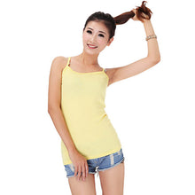 Amazing Women's Y Back Plain Sleeveless Stretch Camisole Strappy VTank Top J4U66