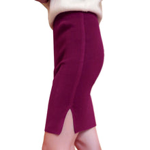 Amazing Ladies Mini Knitted Skirt OL Women Slim Fitted Over Knee High Waist Career Pencil Skirt J4U66
