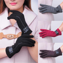 Amazing Candy Colors Lady Women Bowknot Screen Motorcycle Ski Snow Snowboard Warm Gloves Mittens  J4U66