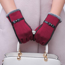 Amazing Candy Colors Lady Women Bowknot Screen Motorcycle Ski Snow Snowboard Warm Gloves Mittens  J4U66