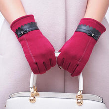 Amazing Candy Colors Lady Women Bowknot Screen Motorcycle Ski Snow Snowboard Warm Gloves Mittens  J4U66