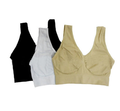 Amazing Crop Top Racerback Bras Tank Cropped Tube Tops Padded Sleeveless Comfortable Bralette Lingerie  J4U66