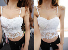 Amazing Lace Bustier Women's Bra Crop Camis Beach Tank Tops Bodycon Crop Top Party Corset Bra J4U66