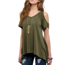 Amazing Sexy Loose Short Sleeve Shirt Women Casual T-shirt Style  J4U66