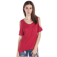 Amazing Sexy Loose Short Sleeve Shirt Women Casual T-shirt Style  J4U66