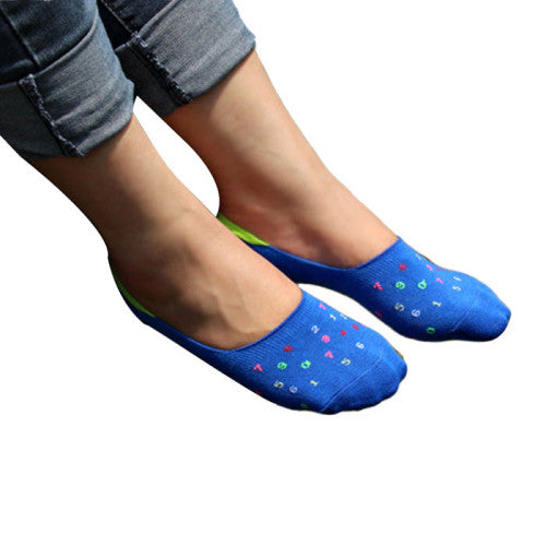 Amazmen's Invisibile Short Socks Cotton Blends Antiskid Socks J4U66