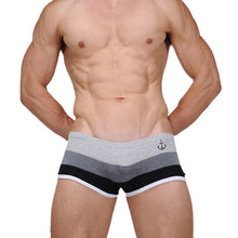 AmazingMen's Sexy UnderwearStriped Cotton Boxer Underpants M L XL J4U66