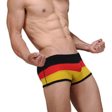 AmazingMen's Sexy UnderwearStriped Cotton Boxer Underpants M L XL J4U66