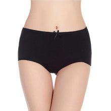 Amazing Women Underwear Panties Bow Mid Waist Cotton Briefs Ladies M L XL J4U66