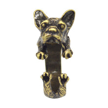 Animal French Bulldog Ring Men And Women Animal Wrap Ring French Bulldog Ring J4U66