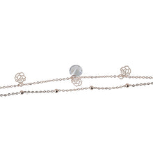 Ankle Bracelet on a leg bracelet anklets rose flower anklet ankle bracelets for womenWomen's feet jewelry J4U66