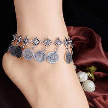 Antique Silver Coin Squirrels Anklet Womens Barefoot Foot Jewelry Ankle Bracelet J4U66