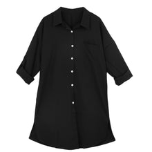 antumn women casual blouses front pocket side slit turn down collar shirt long sleeve women tops plus size blusas J4U66