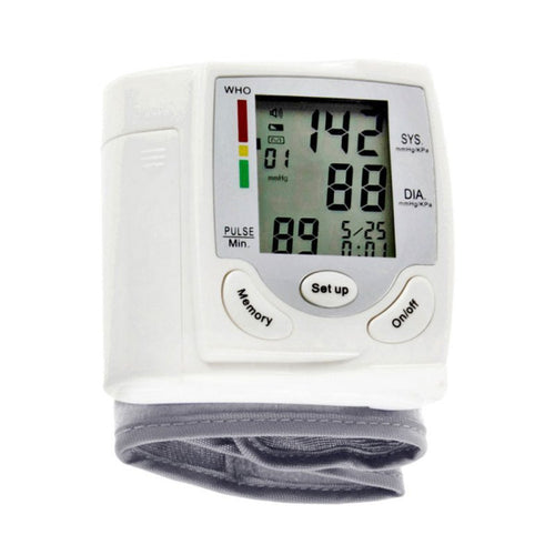 Automatic Digital Wrist Cuff Blood Pressure Monitor Arm Meter Pulse Sphygmomanometer Heart Beat Meter PY7 J4U66