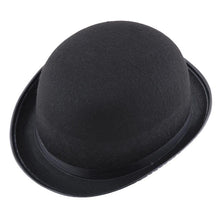 Black Hats for Men Women Woolen Warm Bucket Hat Retro Topper Solid Jazz Cap Panama Fedoras J4U66