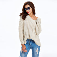 women cable knitted sweater solid ribbed v neck raglan sleeve casual black jumper pull femme hiver sweater mujer J4U66