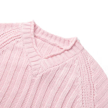 women cable knitted sweater solid ribbed v neck raglan sleeve casual black jumper pull femme hiver sweater mujer J4U66