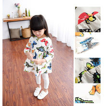 Girls Dress Kids Clothes Long Sleeve Cartoon Butterfly Girl Princess Dresses Vestidos J4U66