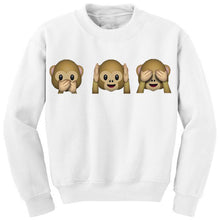 Monkey Patterns Women Hoodies Long Sleeve O-Neck Women Sweatshirt 3D emoji printed Women Clothing Fleece Hoodie Plus Size J4U66