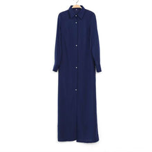 tunic button v neck split dress women long sleeve party maxi beach dresses unique vestidos J4U66