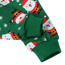 2pcs kids clothing set cotton long sleeve children santa print suit clothes sets 2~7 years J4U66