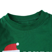 2pcs kids clothing set cotton long sleeve children santa print suit clothes sets 2~7 years J4U66