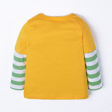 cute baby boys girl long sleeve cotton striped t-shirtss children t-shirts kids infant clothing J4U66