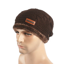 Warm Folded Woolen Hats for Men Women Cashmere Knitted Hat Bonnet Caps J4U66