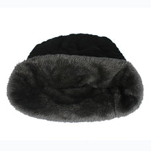 Warm Folded Woolen Hats for Men Women Cashmere Knitted Hat Bonnet Caps J4U66