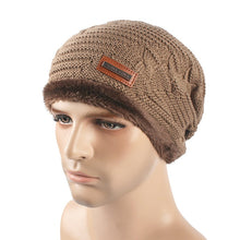 Warm Folded Woolen Hats for Men Women Cashmere Knitted Hat Bonnet Caps J4U66