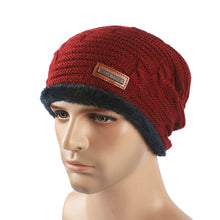Warm Folded Woolen Hats for Men Women Cashmere Knitted Hat Bonnet Caps J4U66